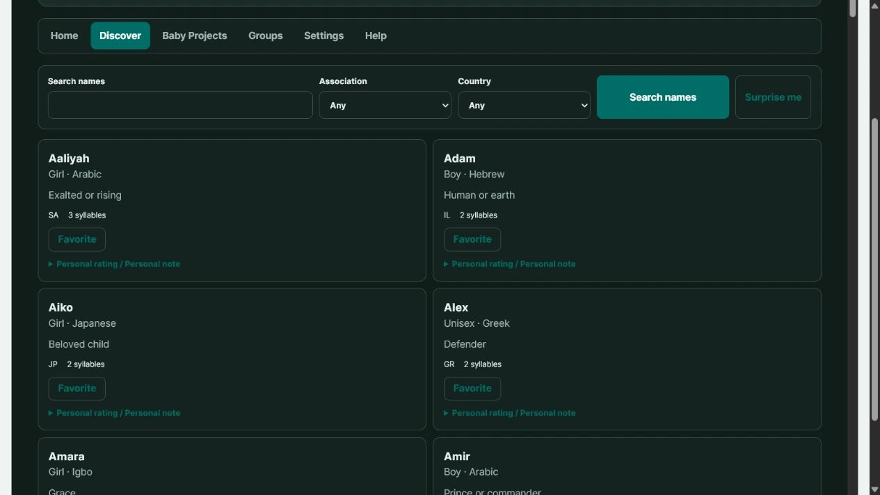 Namegen Portable Discover